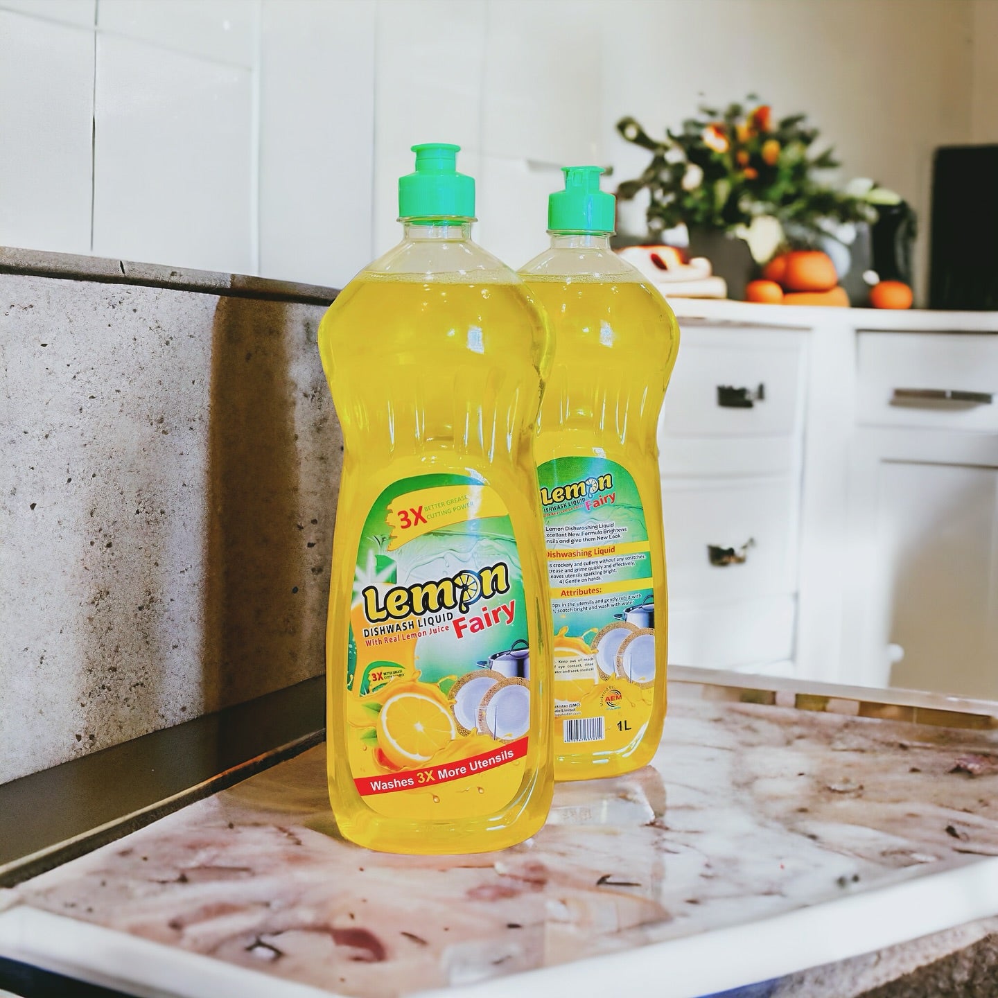 Phenox Lemon Fairy Anti-Bacterial Dishwash Liquid Bottle 500ml / 1 litter & 5 Litter