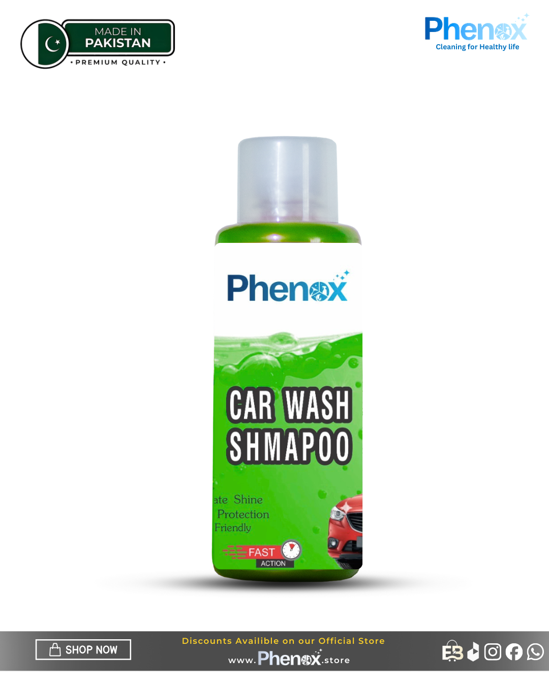 Phenox Car Wash Shampoo 500ML & 5 Litter