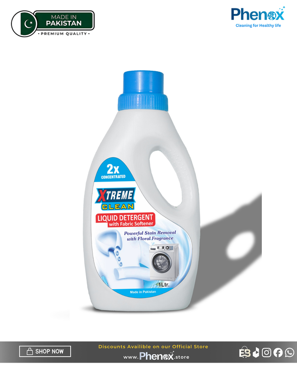 Phenox Xtreme Clean Liquid Detergent with Fabric Softener – 1L