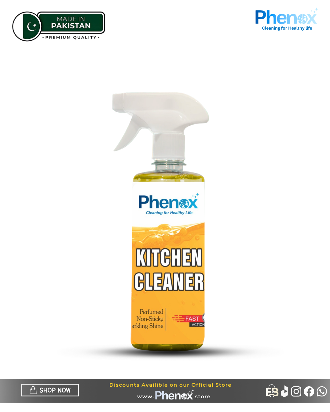 Phenox Kitchen Cleaner  500 Ml & 5 Litter Powerful Degreaser, Grease, Grime, Clearing Oil Stains